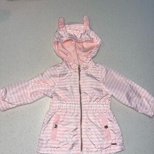 Tahari Pink Striped Baby Jacket